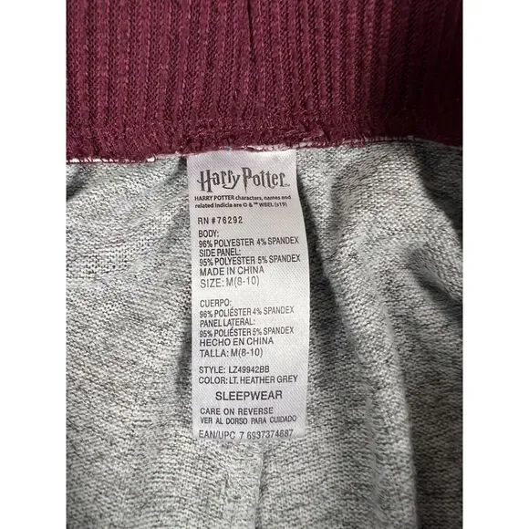 Harry Potter Sweatpants‎ Womens  Medium 8-10 Sleep Jogger Pajama - Picture 10 of 11